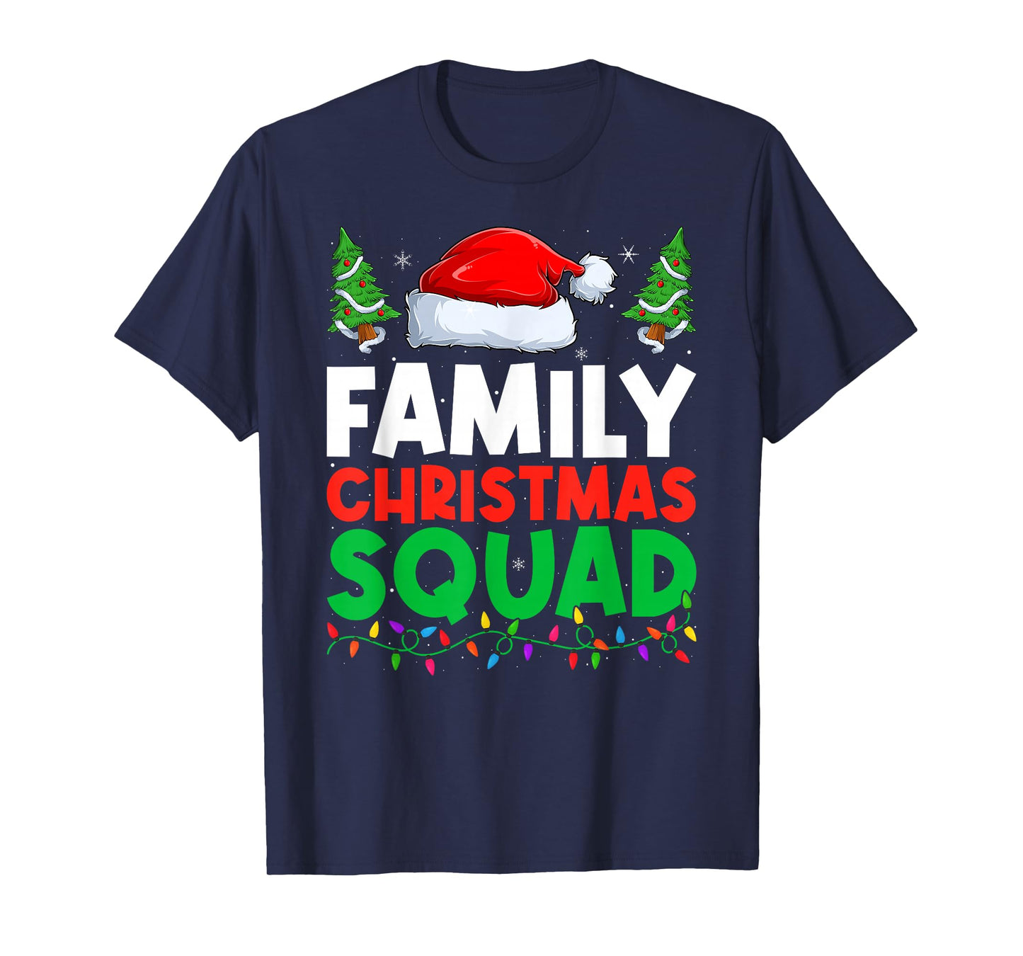 Santa Xmas Pajamas Matching Family Christmas Squad T-Shirt