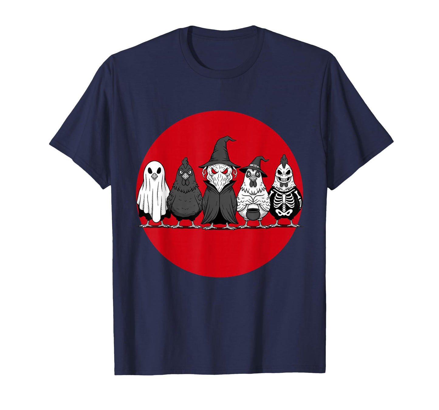 Spooky Funny Halloween Chicken Costume Men Women T-Shirt
