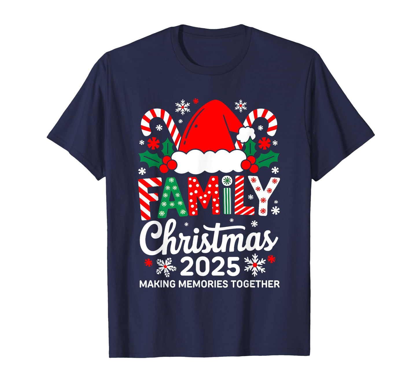 Family Christmas 2025 Matching Costume Together Xmas Squad T-Shirt