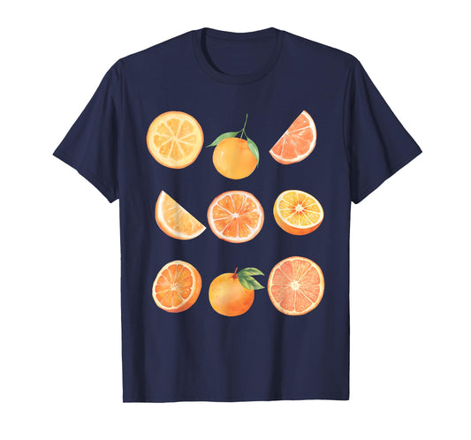 Vintage Graphic Fruit Orange Aesthetic Boho Juicy Men Women T-Shirt