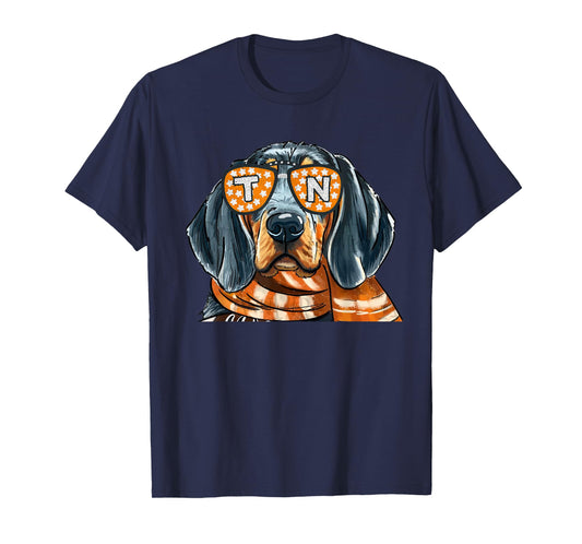 Vintage Orange Blooded Tennessee Dog Lover Outfit T-Shirt