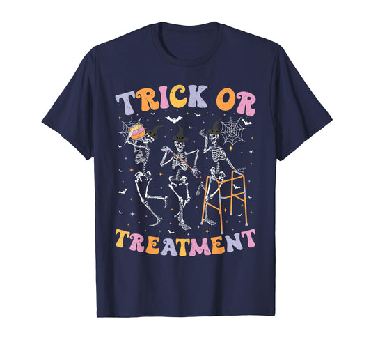 Trick or Treatment PT Physical Therapy Therapist Halloween T-Shirt