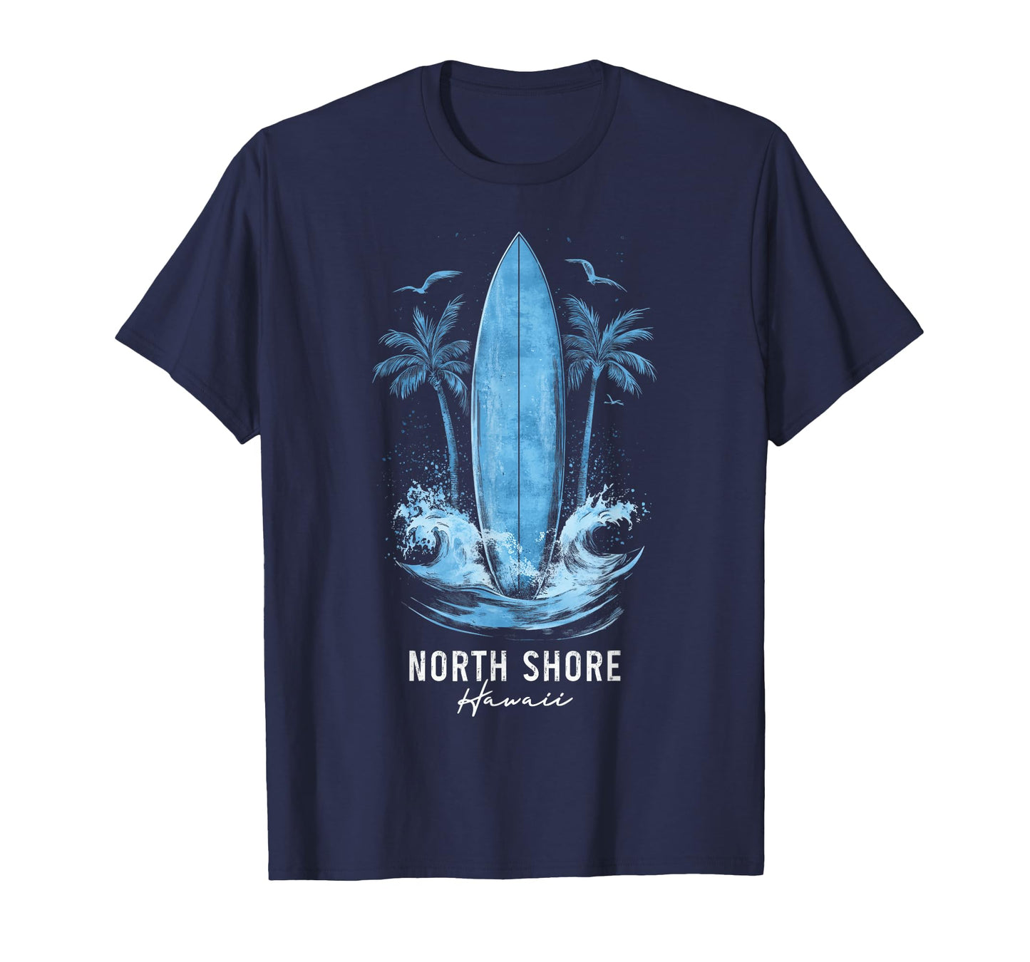 North Shore Oahu Hawaii Vintage Surf Beach Surfer Souvenir T-Shirt