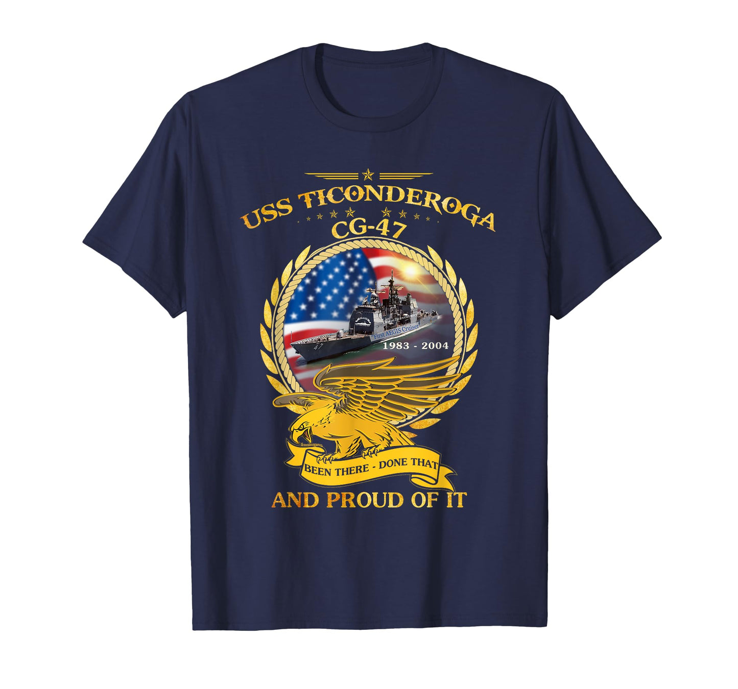 USS Ticonderoga (CG-47) 1983 - 2004 T-Shirt