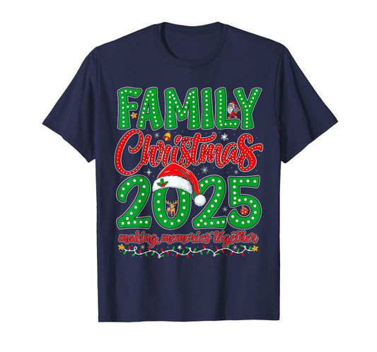 Family Christmas 2025 Squad Santa Elf Xmas Matching Outfit T-Shirt