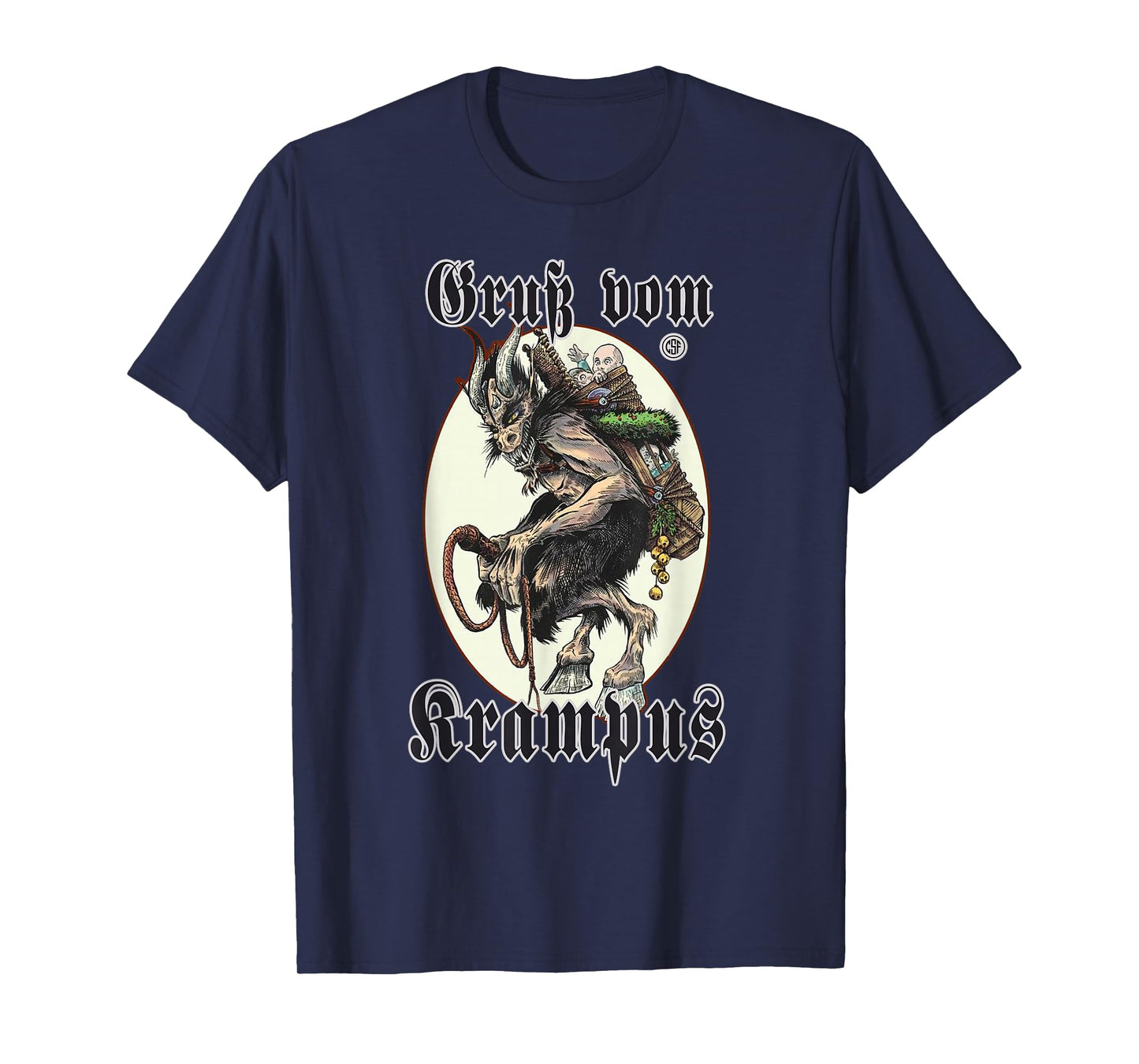Greeting from Krampus Christmas Legend Figure T-Shirt