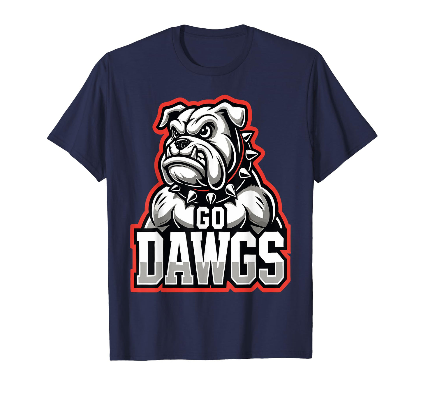 Go Dawgs Funny Bulldogs T-Shirt