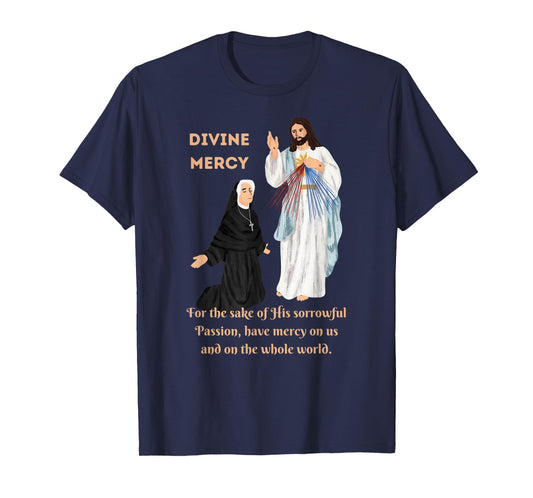 Divine Mercy Jesus and Saint Faustina T-Shirt