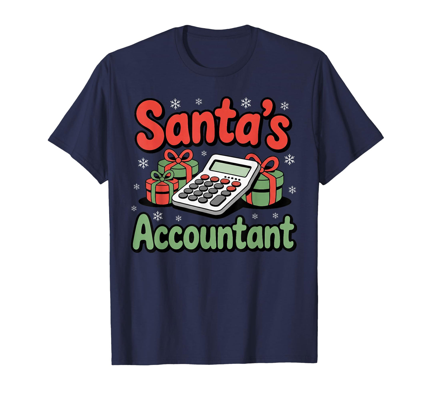 Santa’s Accountant Funny Holiday Accounting T-Shirt