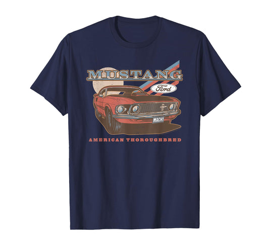 Ford - Red Mustang American Thoroughbred T-Shirt