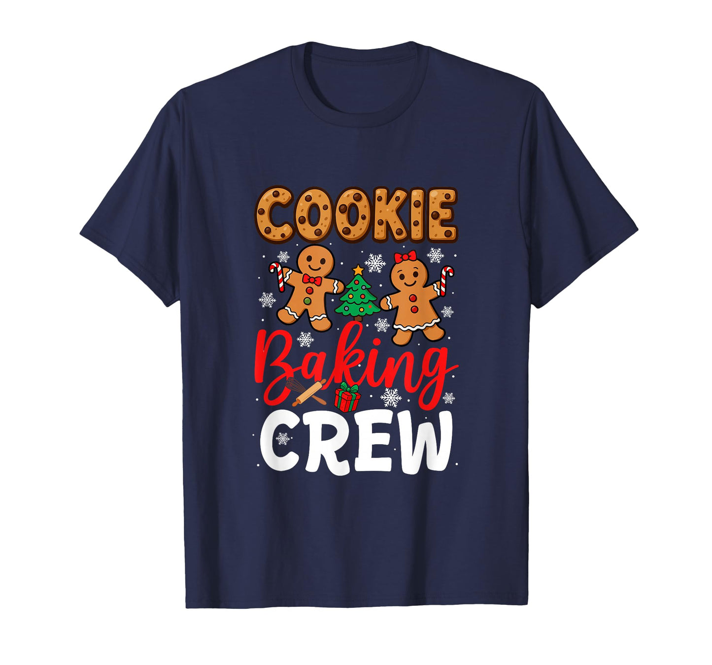 Cookie Baking Crew Christmas Couple Gingerbreads Baker T-Shirt