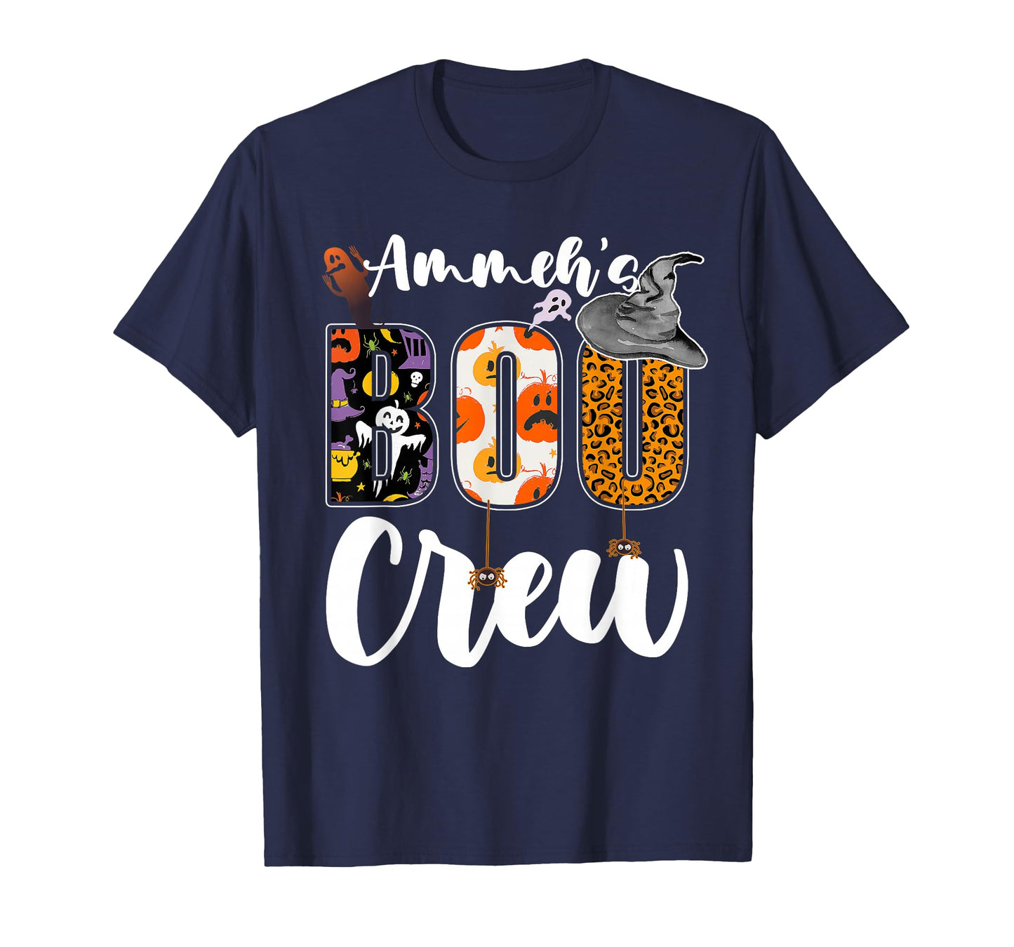 Ammeh's Boo Crew Halloween Aunt Nephew Niece Matching T-Shirt