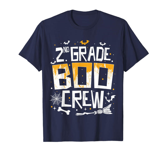2nd Grade Boo Crew Teacher Student Funny Halloween Costume T-Shirt