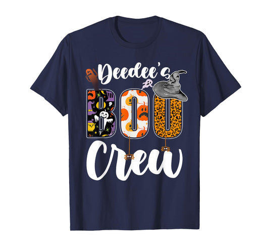 Deedee's Boo Crew Halloween Grandma Grandkids Matching T-Shirt