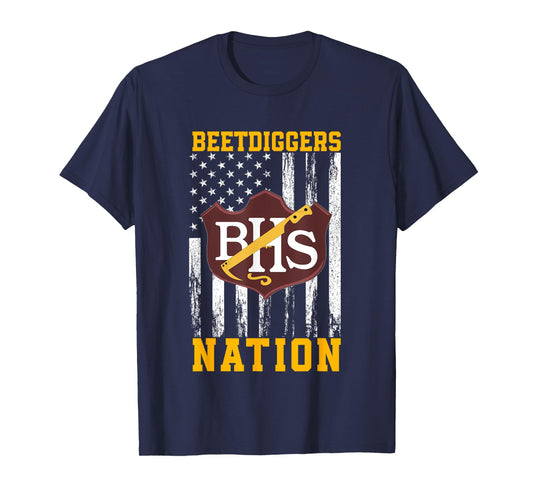Brush Beetdiggers Logo Nation HS T-Shirt