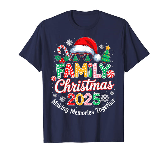 Family Christmas 2025 Christmas Squad Xmas Matching Pajamas T-Shirt