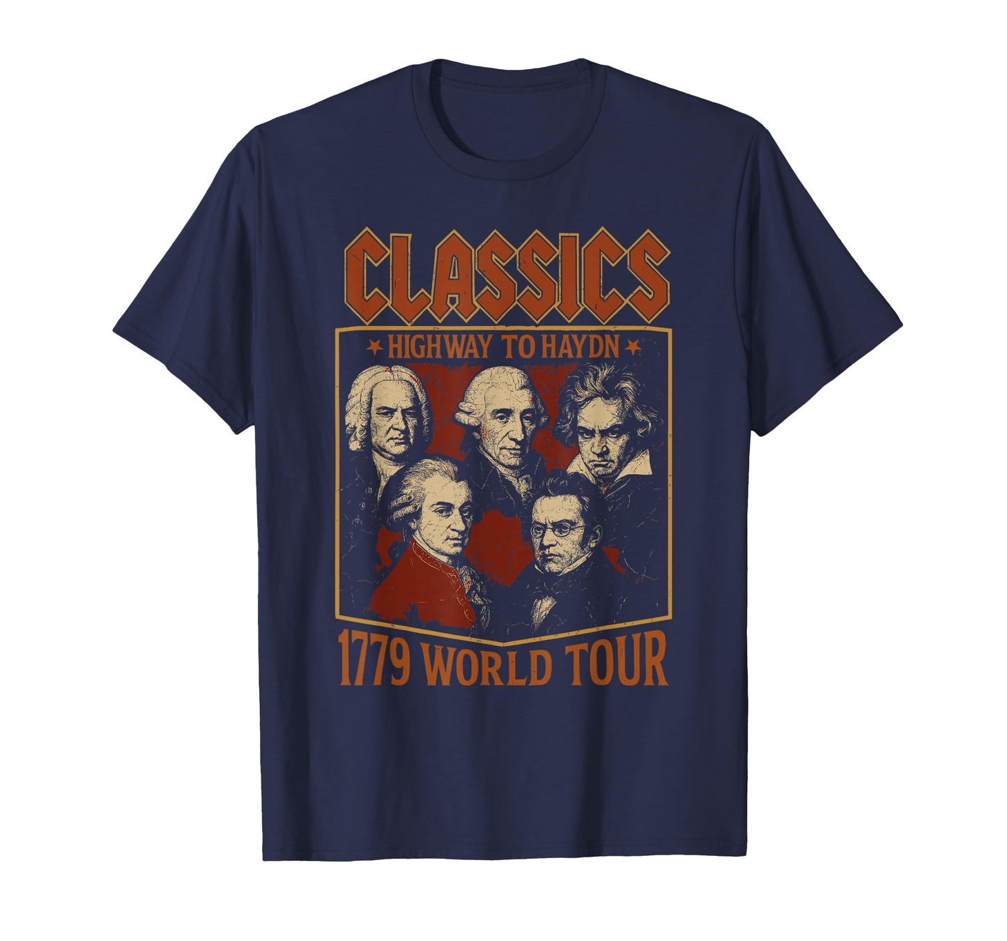 Classical Composer Tour, Funny Classical Music Parody T-Shirt