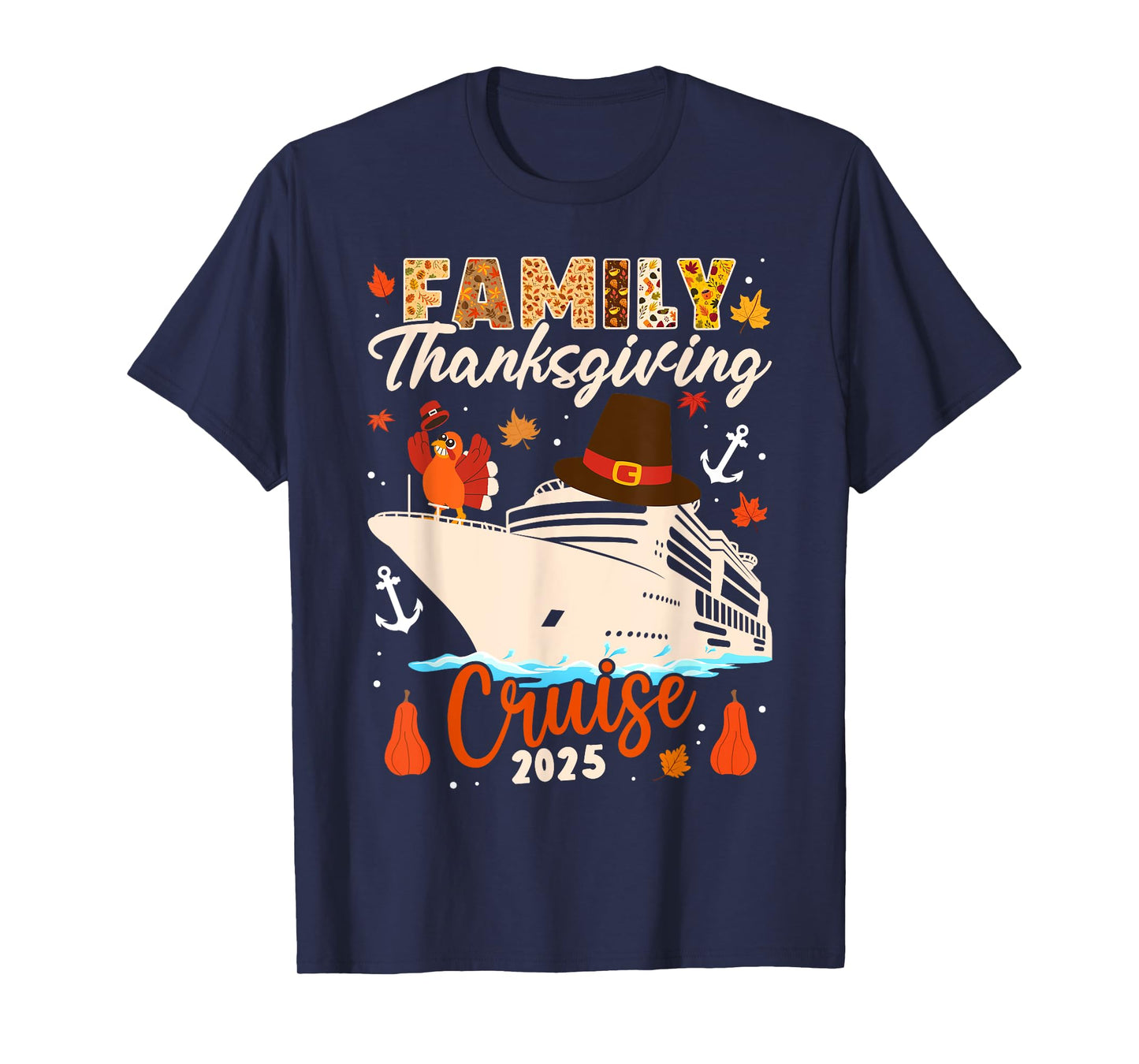 Matching Autumn Cruise Squad Family Thanksgiving Cruise 2025 T-Shirt