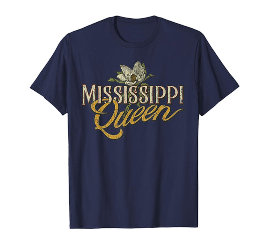 Vintage Mississippi Queen Retro Flower Magnolia T-Shirt