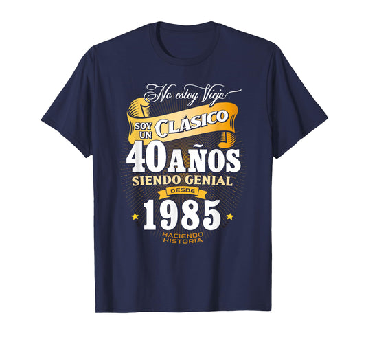 40th Birthday gift for Men in Spanish Regalo cumpleanos 40 T-Shirt