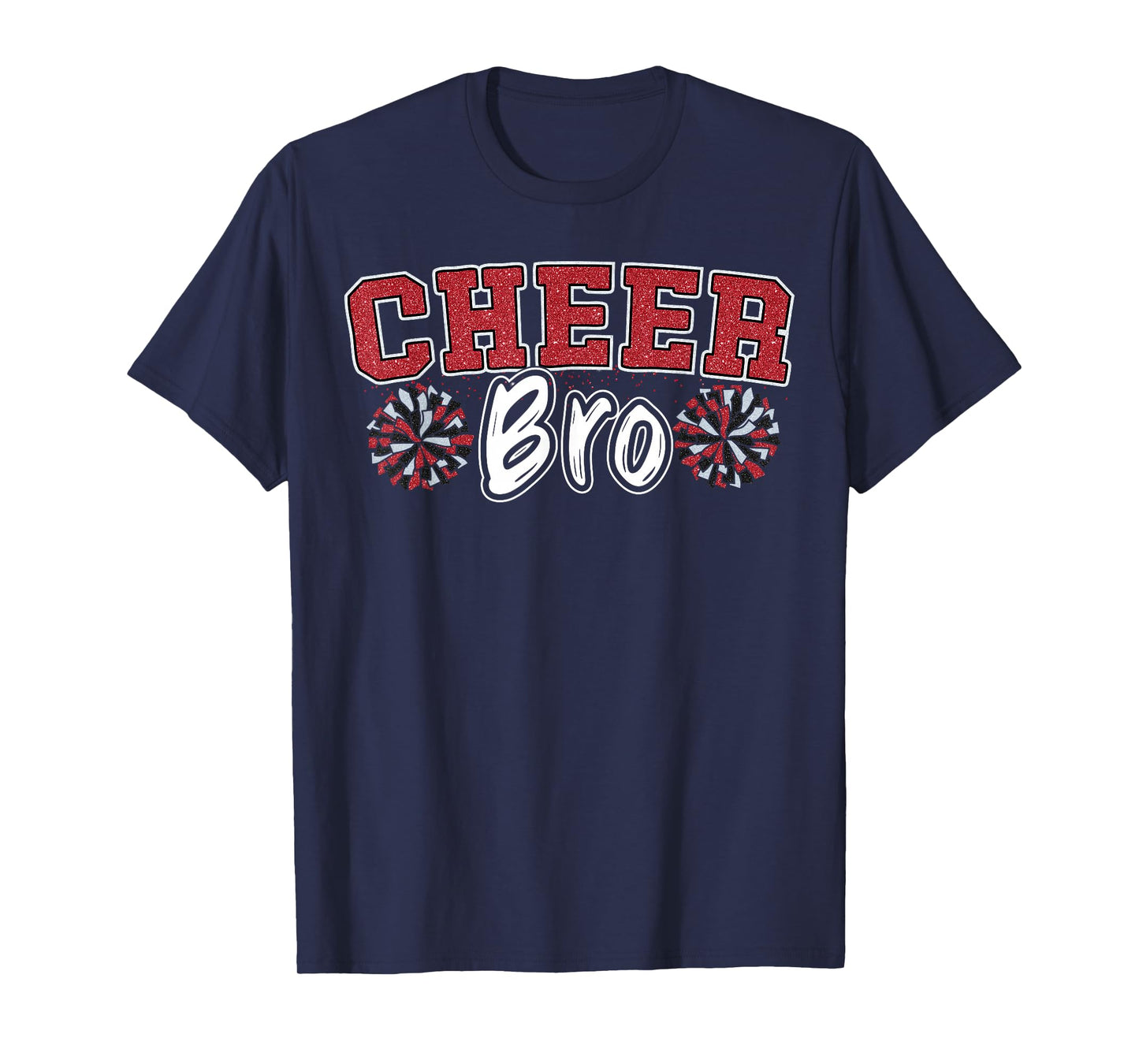 Cheer Bro My Favorite Cheerleader Calls Me Brother Sis Red T-Shirt