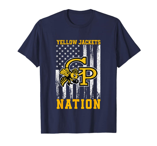 Galena Park Yellow Jackets Logo Nation HS T-Shirt