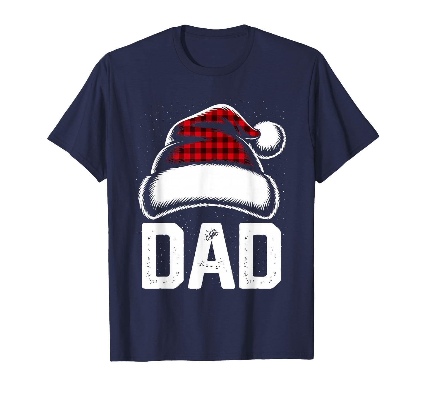 Dad Santa Red Plaid Christmas Family Matching Pajamas Xmas T-Shirt