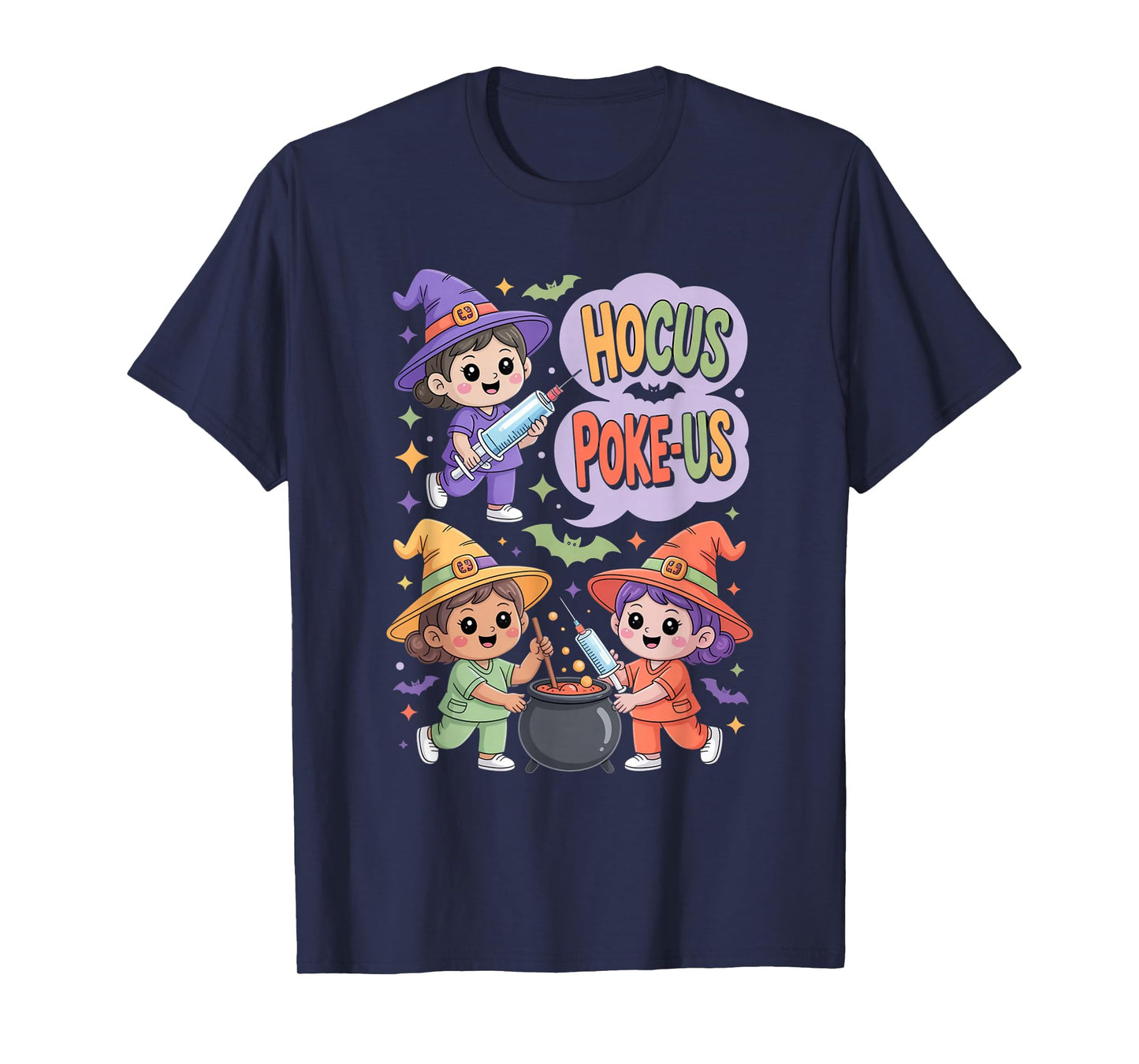 Hocus Poke-Us Nurse Witch Halloween Costume Humor T-Shirt