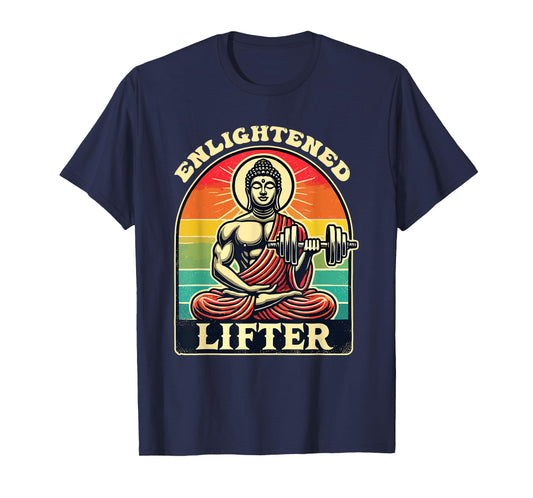 Enlightened Weightlifting Buddha Lifter Workout Gym T-Shirt