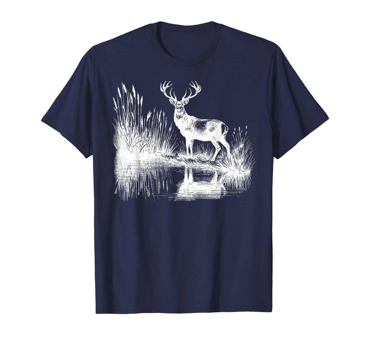 Retro Deer Forest Vintage 90s Hunting Dear Hunting Hunter T-Shirt