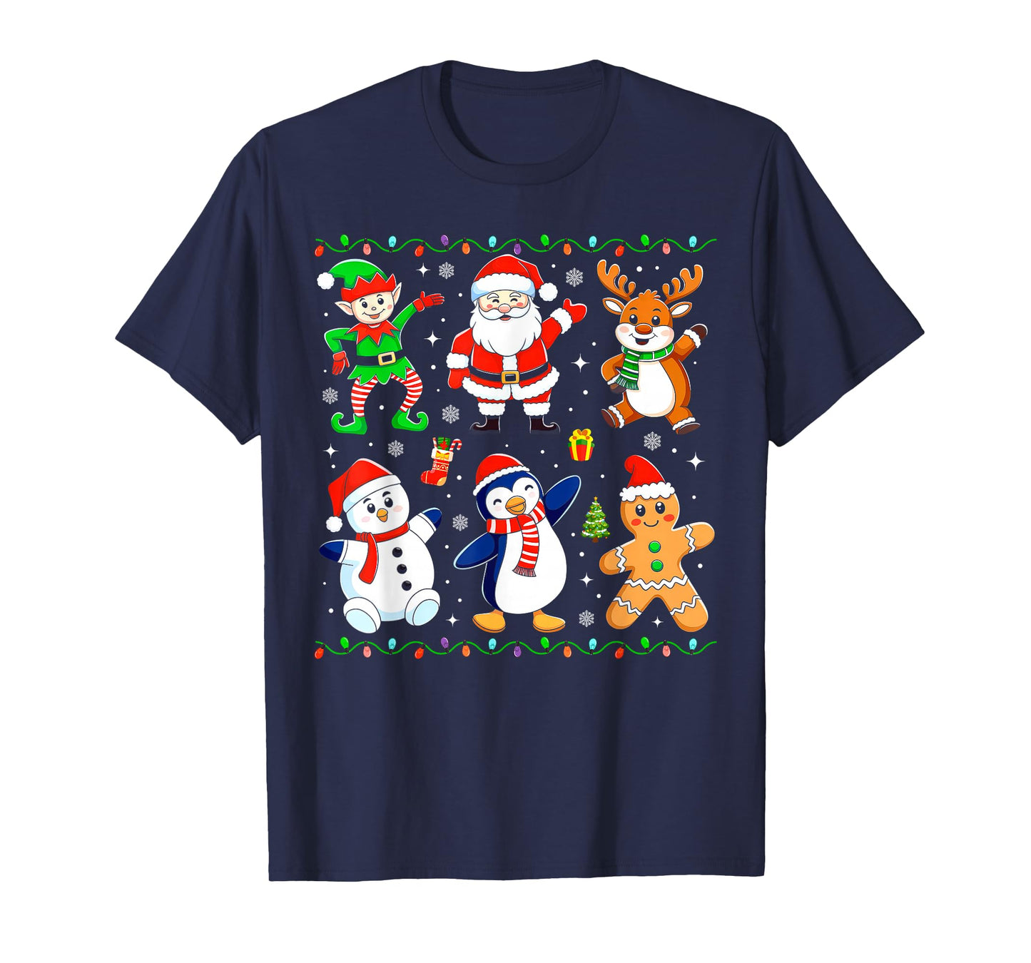 Christmas Dabbing Santa Elf Friends Boys Girls Men Xmas Dab T-Shirt