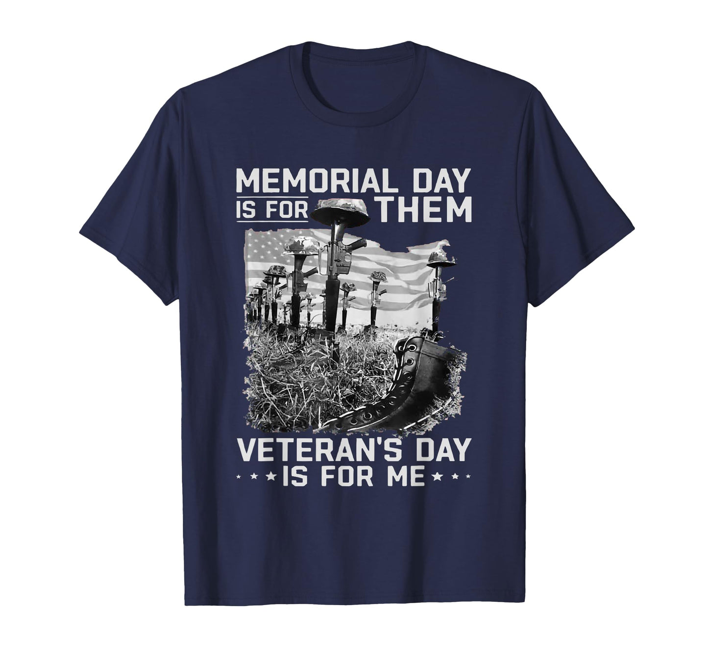 Retro Memorial Day Is For Them Veteran's Day Is For Me T-Shirt