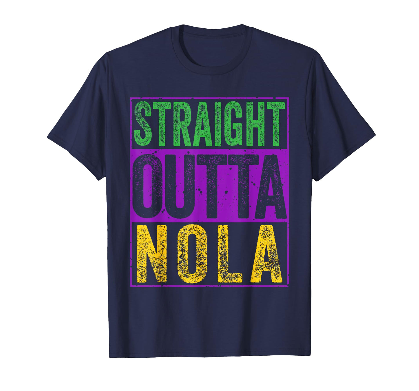 Straight Outta Nola Tee Funny New Orleans and Louisiana T-Shirt