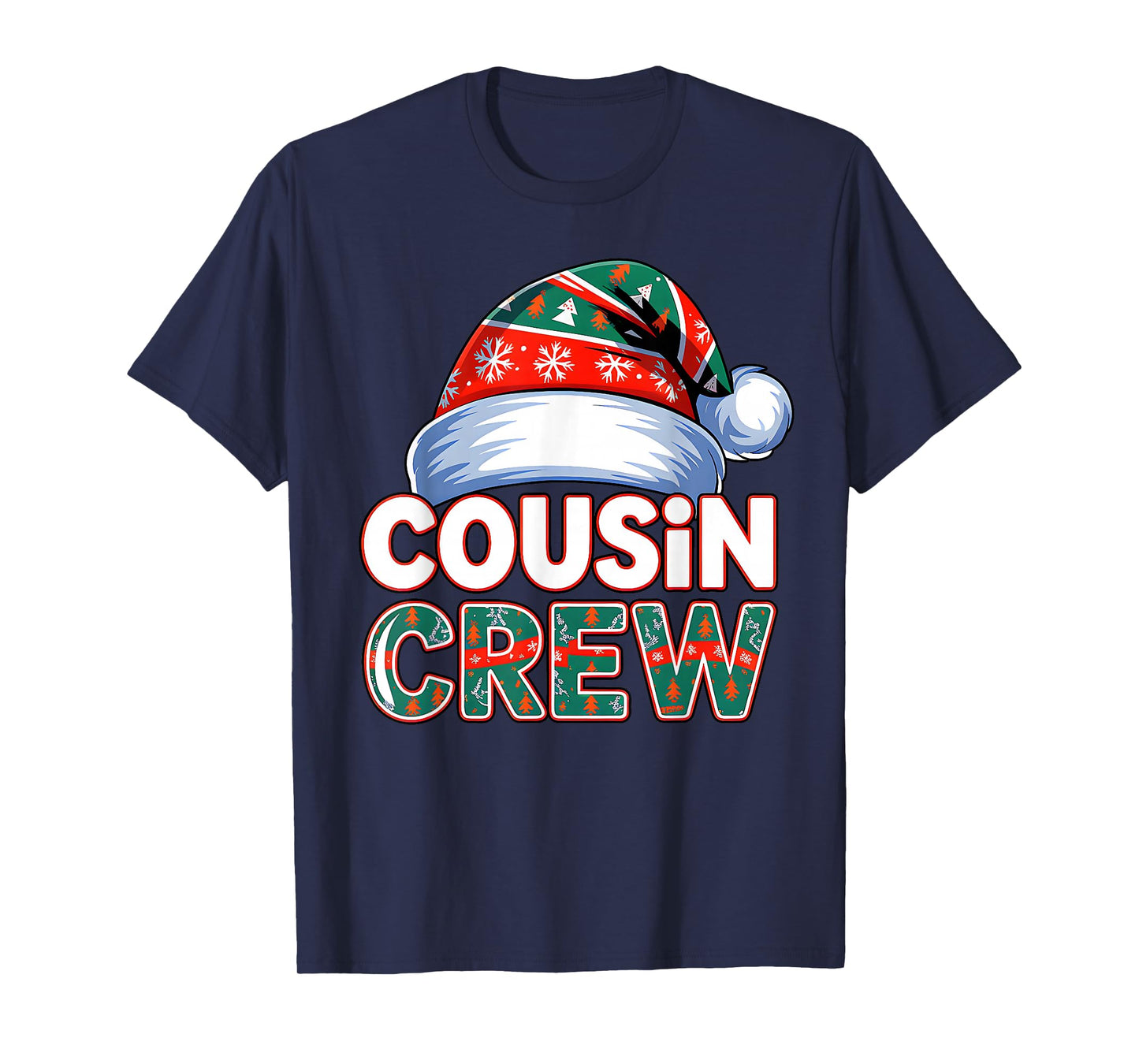 Christmas Cousin Crew Buffalo Red Plaid Family Xmas Pajamas T-Shirt