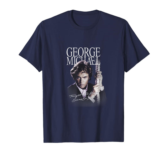 George Michael Retro Icon T-Shirt, Small, Black