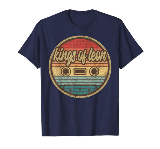 Musician Leons King Cassette Retro Circle 2000s Rock Vintage T-Shirt