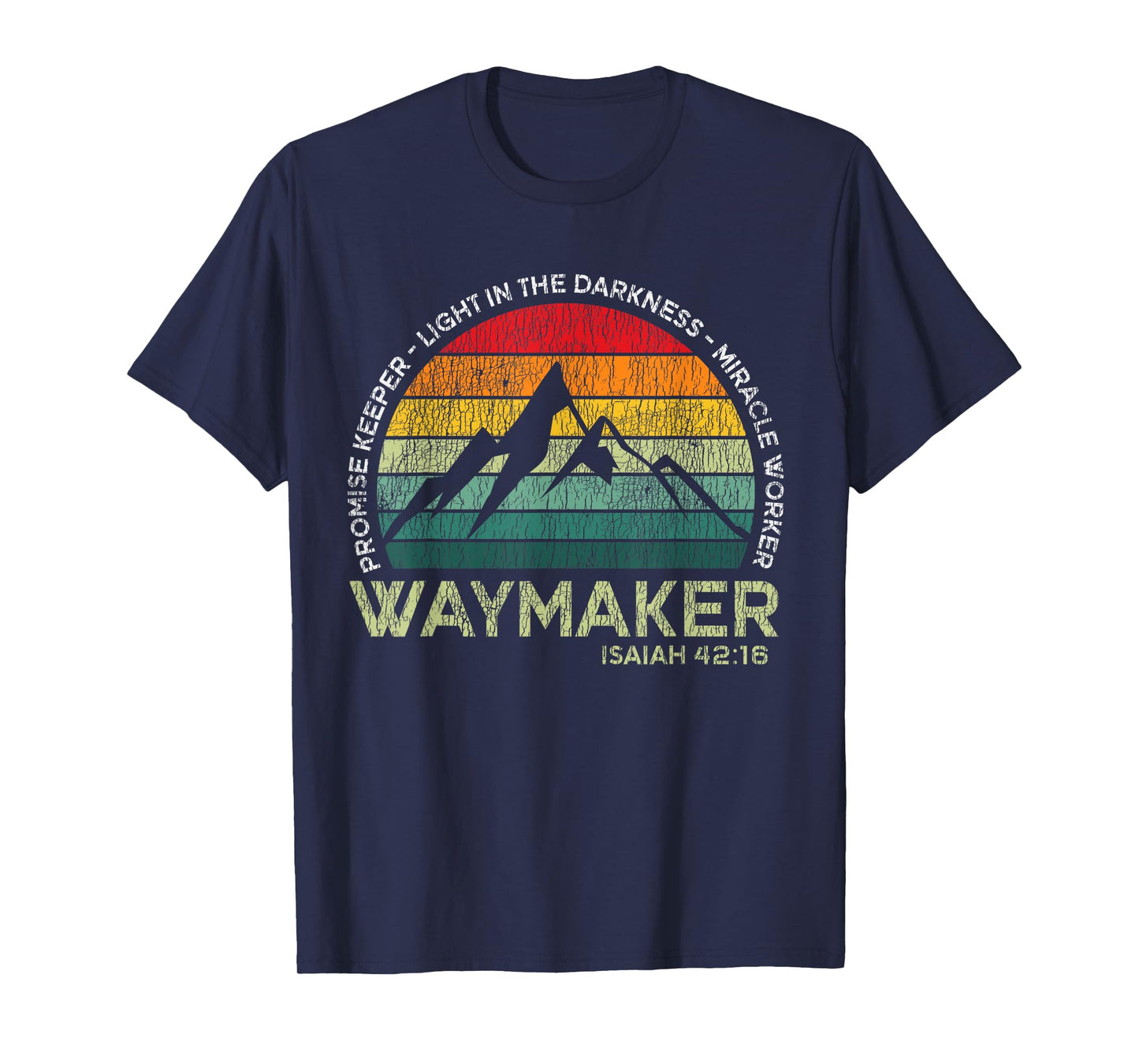 Vintage Waymaker Promise Keeper Miracle Worker Christian T-Shirt
