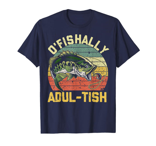 O'Fishally Adultish 18 Year Old Fishing Birthday Theme Party T-Shirt