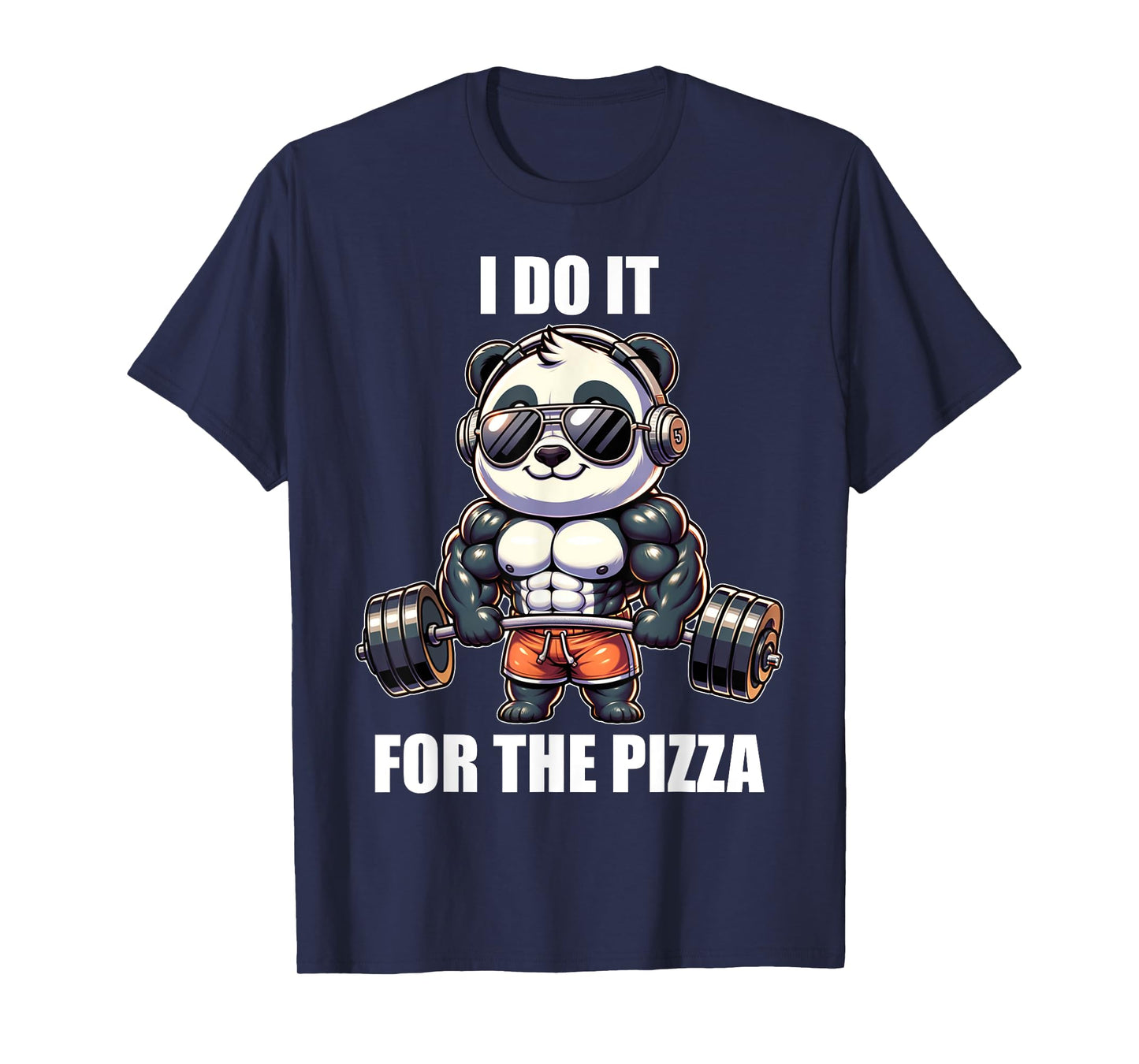 Panda Funny Gym Weightlifting Bodybuilder Fitness Workout T-Shirt