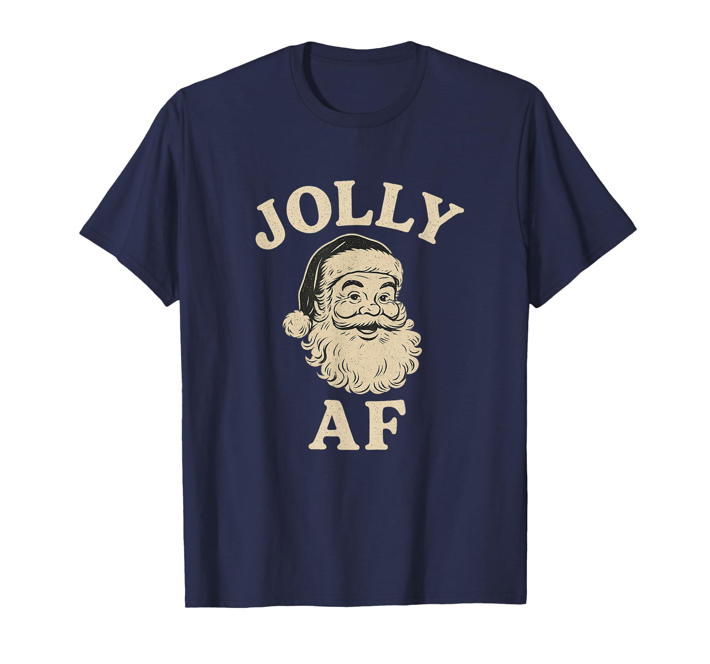 Jolly Santa Claus Vintage Humor Design T-Shirt