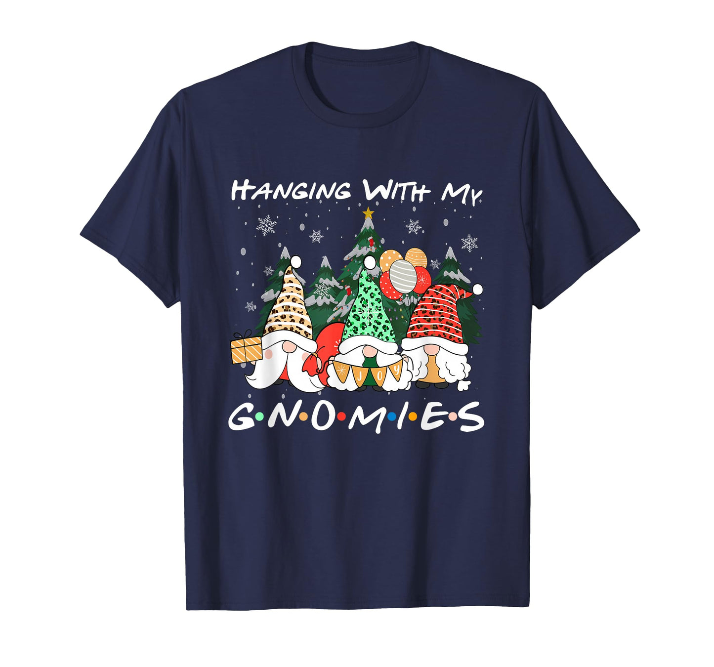 Hanging with My Gnomies Christmas Gnome Family Pajamas PJ T-Shirt