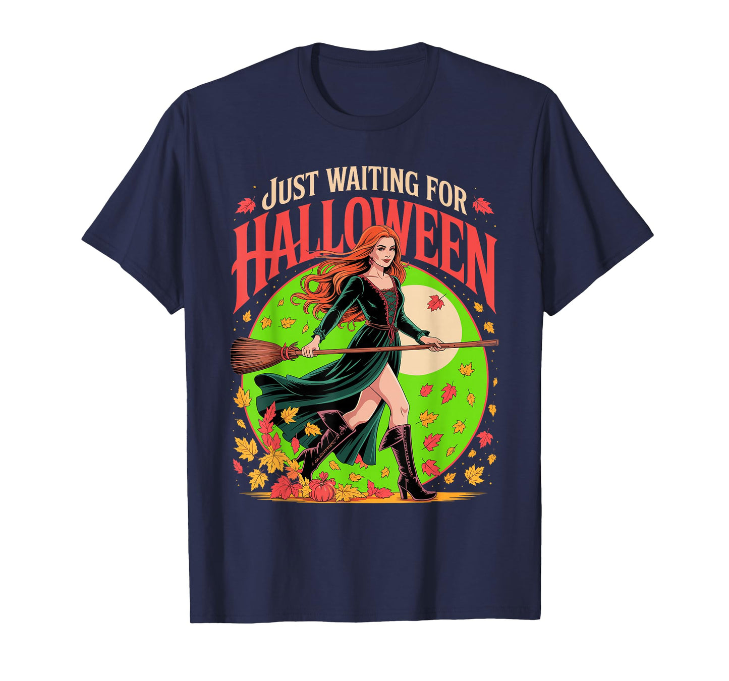 Just Waiting for Halloween Costume Summerween Witch Costume T-Shirt