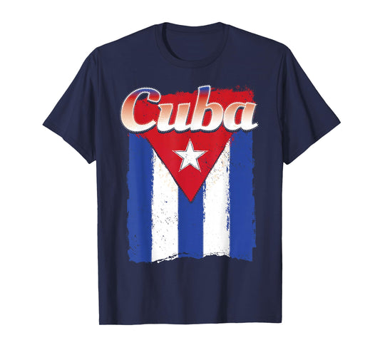 Cuban Flag Shirt Cuba Hispanic Heritage Month Patriotic T-Shirt