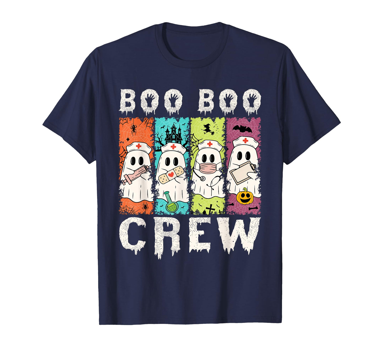 Amazing Spooky Creepy Halloween Boo Crew T-Shirt