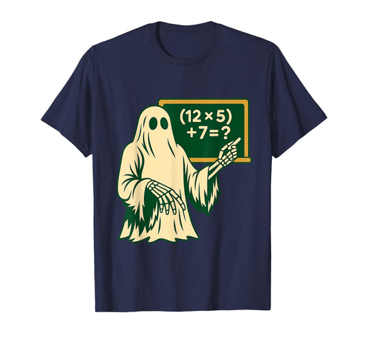 67 Teacher Halloween Ghost Six Seven Meme Brainrot Math Joke T-Shirt