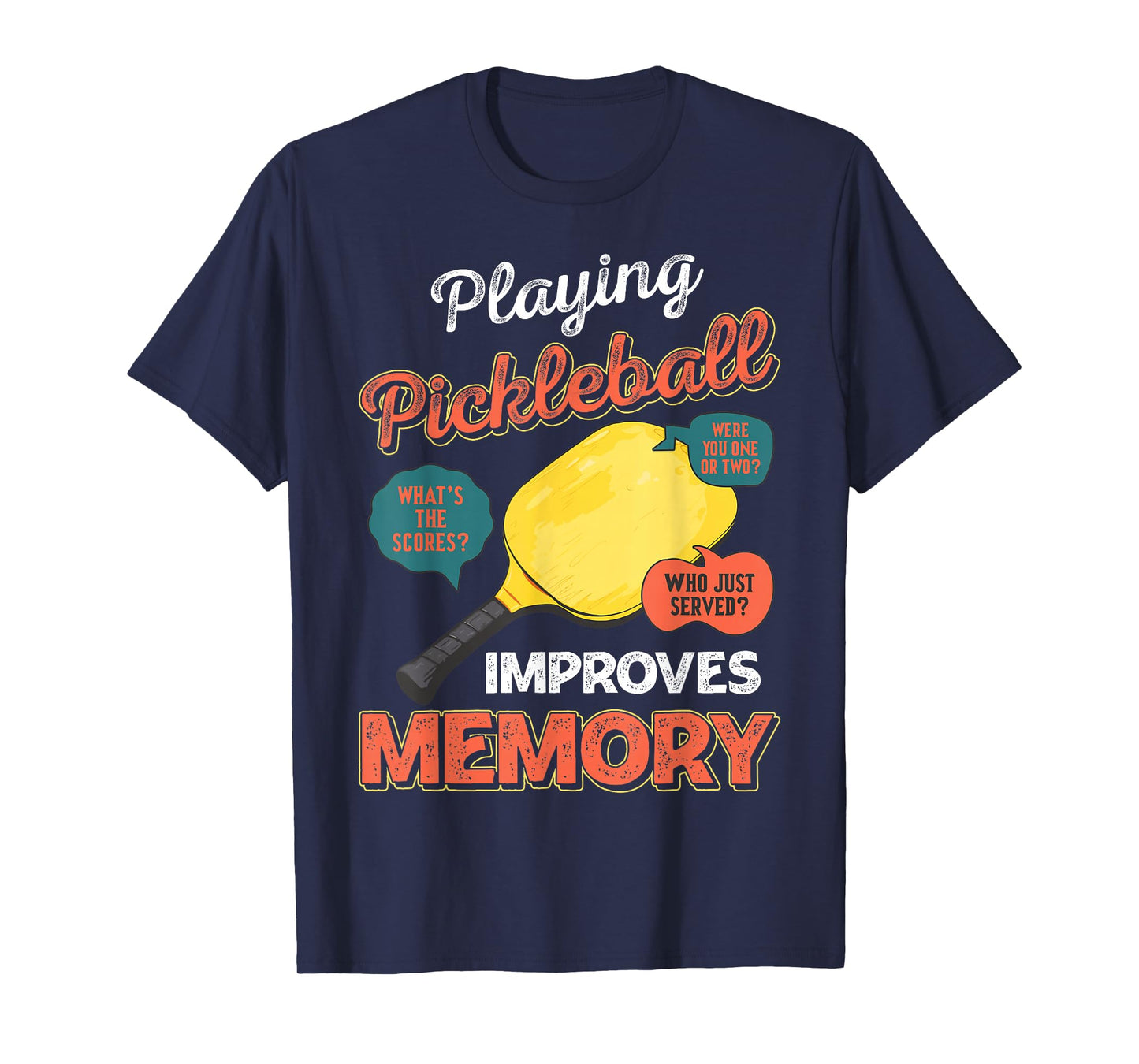 Funny pickleball sayings design Retro Paddle Court T-Shirt