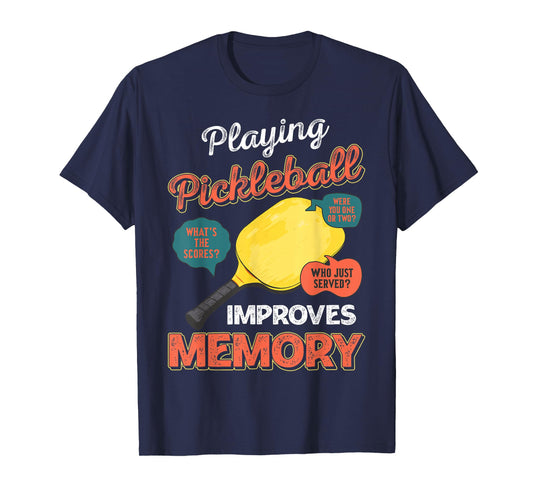 Funny pickleball sayings design Retro Paddle Court T-Shirt