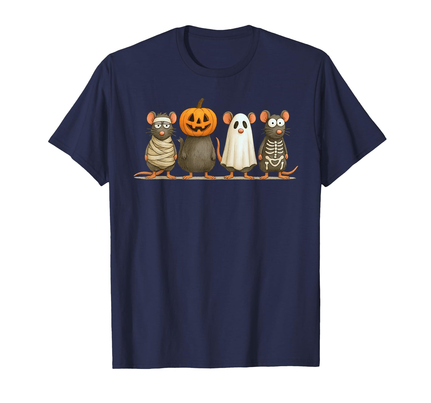 Spooky Witch Boo Rat Keeper Funny Halloween Costum Girl Boy T-Shirt