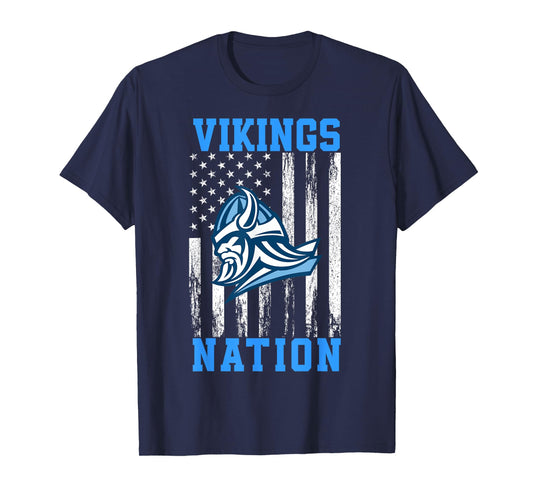 Pleasant Valley Vikings Logo Nation HS T-Shirt