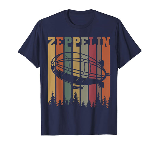 Vintage Zeppelin 80s Dirigible Retro Airship Mens & Womens T-Shirt